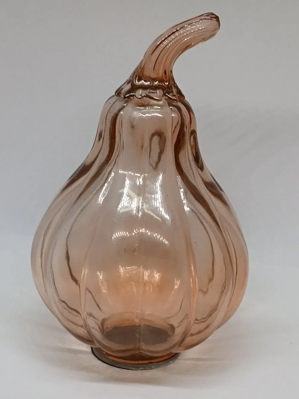 PINK GLASS FALL AUTUMN PUMPKIN DECORATION DECOR